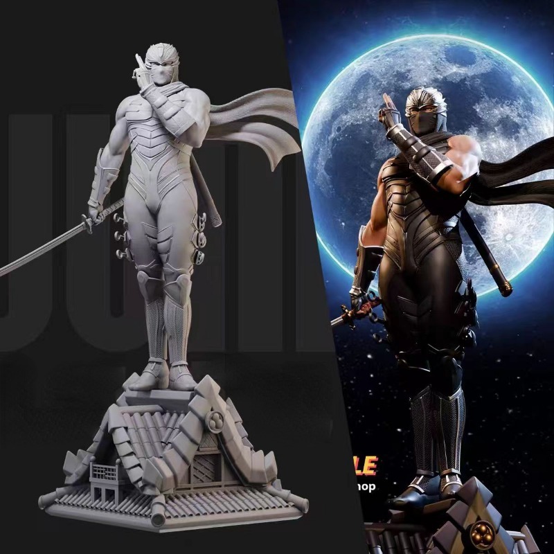 Model Kit Evangelion - 1/24 minyatür siyah Robe Ninja Ryu