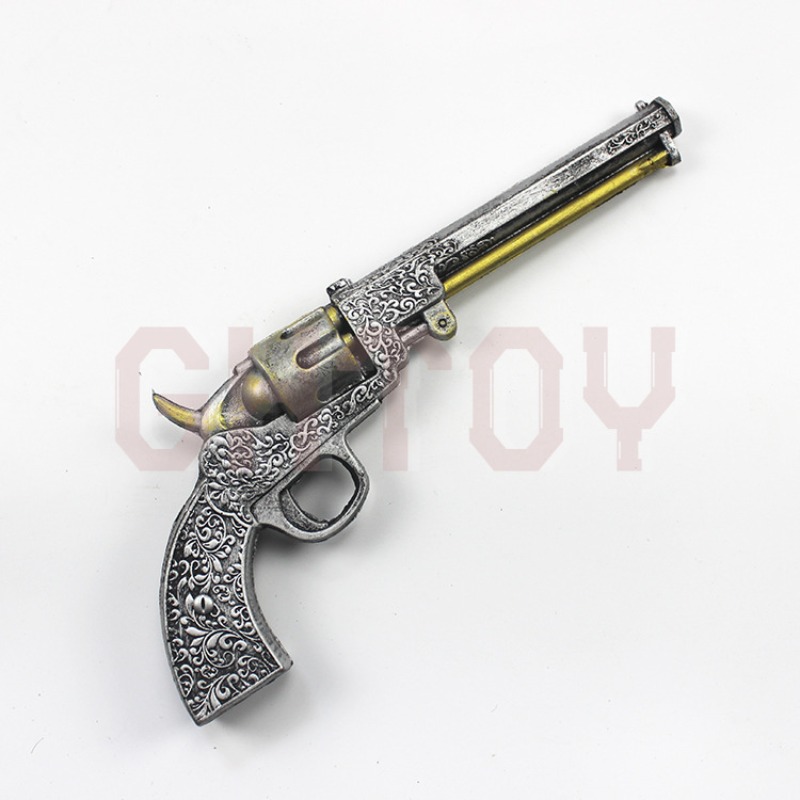 Model Kit Revolver - 36.5 cm/14.47in PU Sol Tekerlekli Tabanca
