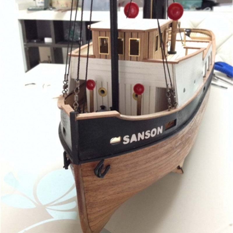 Model Kit Yacht - 1:50 lazer kesim ahşap tekne modeli