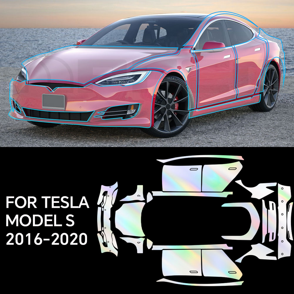 Paint Model Kit - Tesla Model S 2016-2020 için TPU