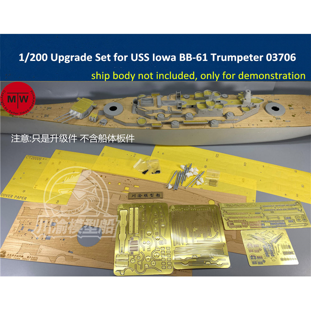 Model Kit Uss Iowa - USS Iowa BB-61 Savaş Gemisi Trompetçi