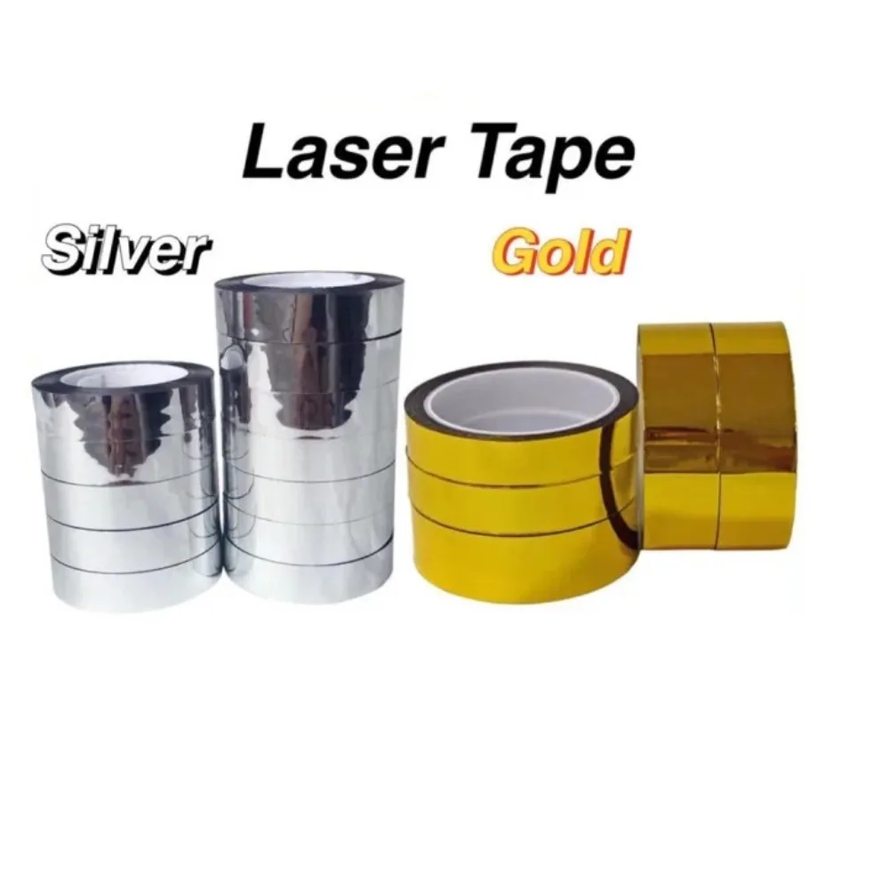 Masking Tape Thin - 50M Glitter ince altın gümüş folyo