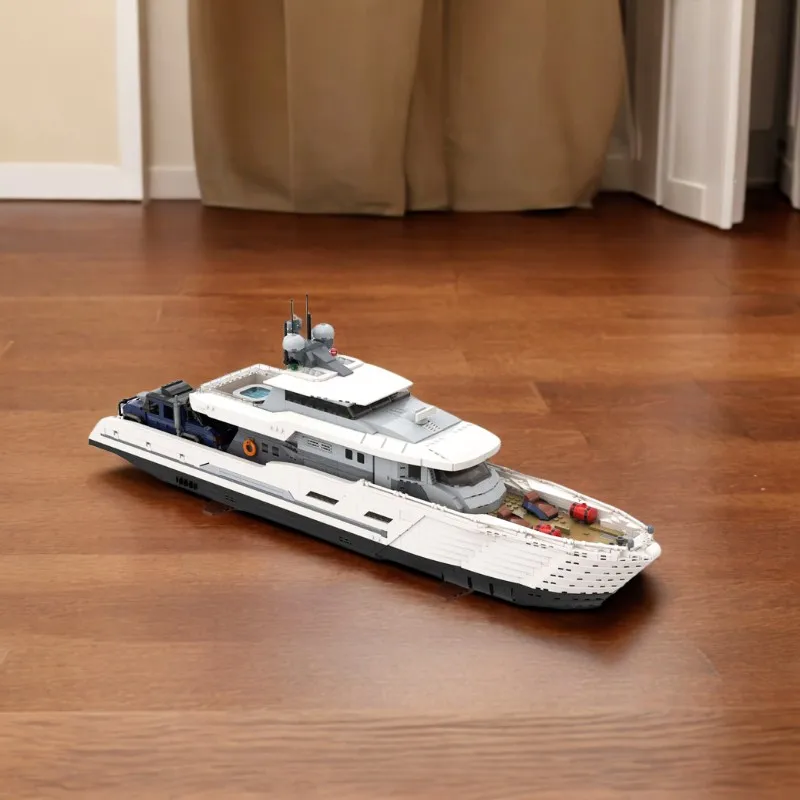 Model Kit Yacht - 4367 Parça Beyaz Moc Explorer Yat