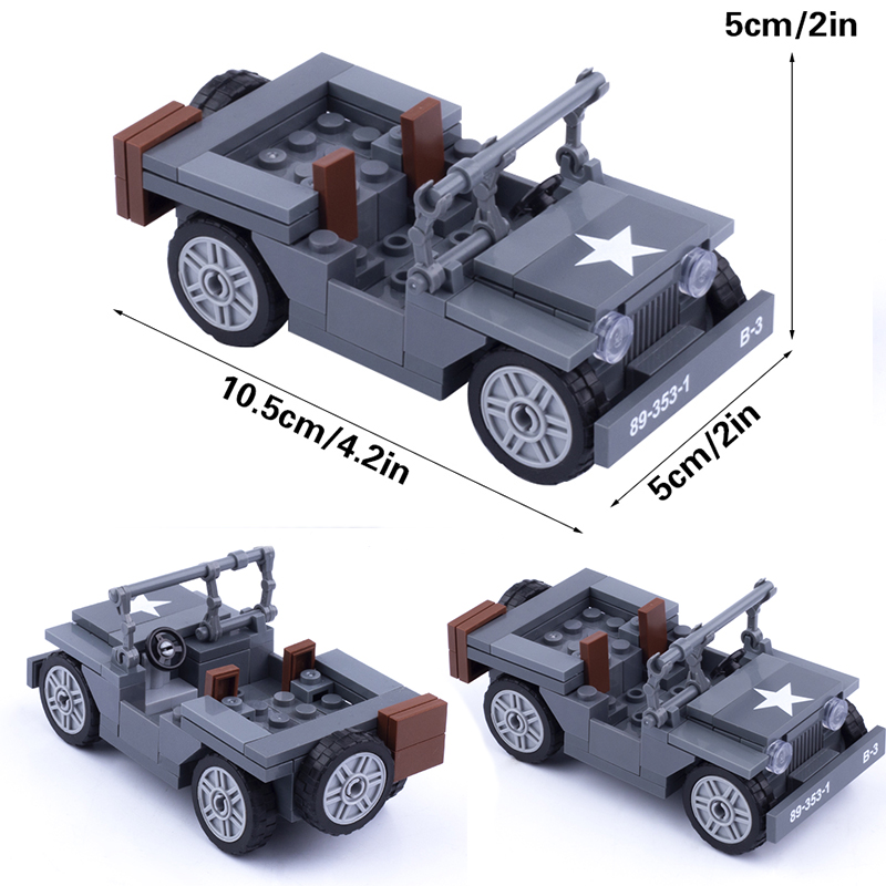 Model Kit Ww2 - MOC WW2 askeri abd figürleri Willy