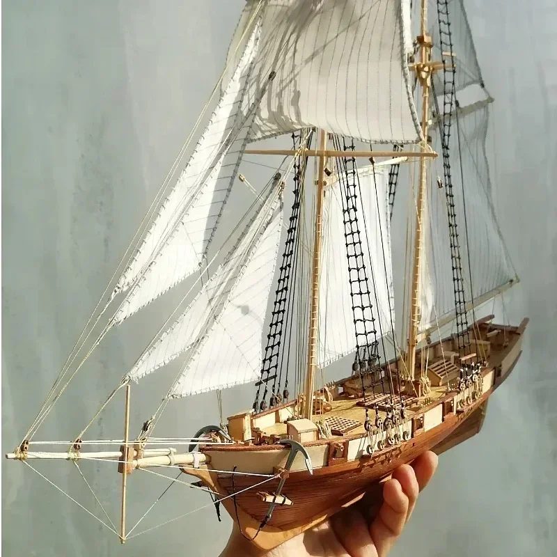 Model Kit Yacht - Ahşap Montajlı Antika Yelkenli Modeli Yapı
