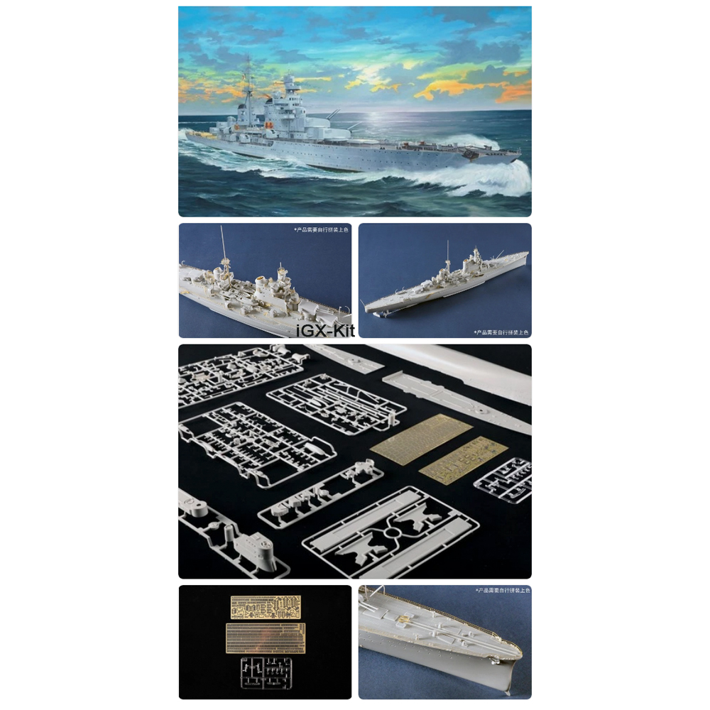 Model Kit Yacht - Trompetçi 05381 1:350 Ölçekli İtalyan Donanması