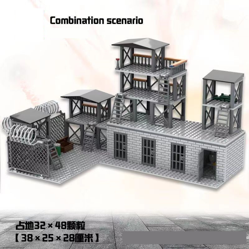 Model Kit Ww2 - Yükseltme Askeri Üs Yapı Taşı Setleri