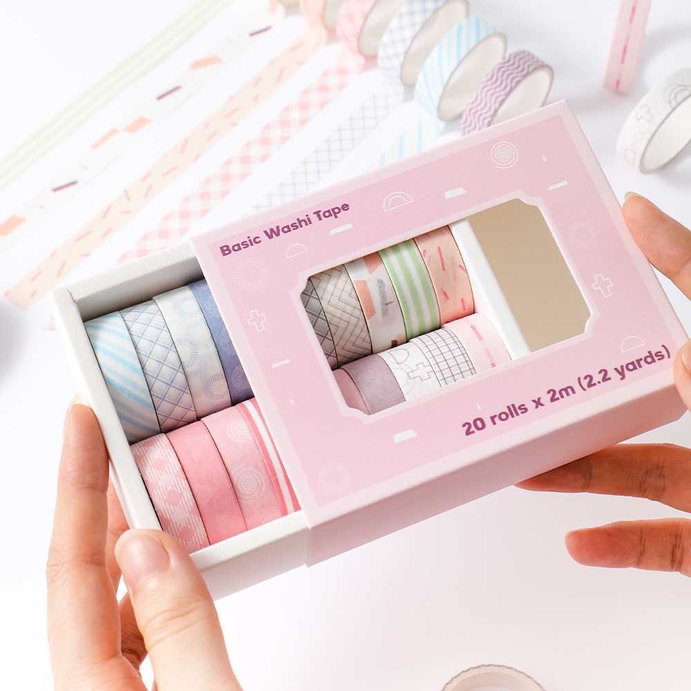 20 rulo Washi Bant Seti, DIY S - Masking Tape Thin incelemesi ve fiyatı