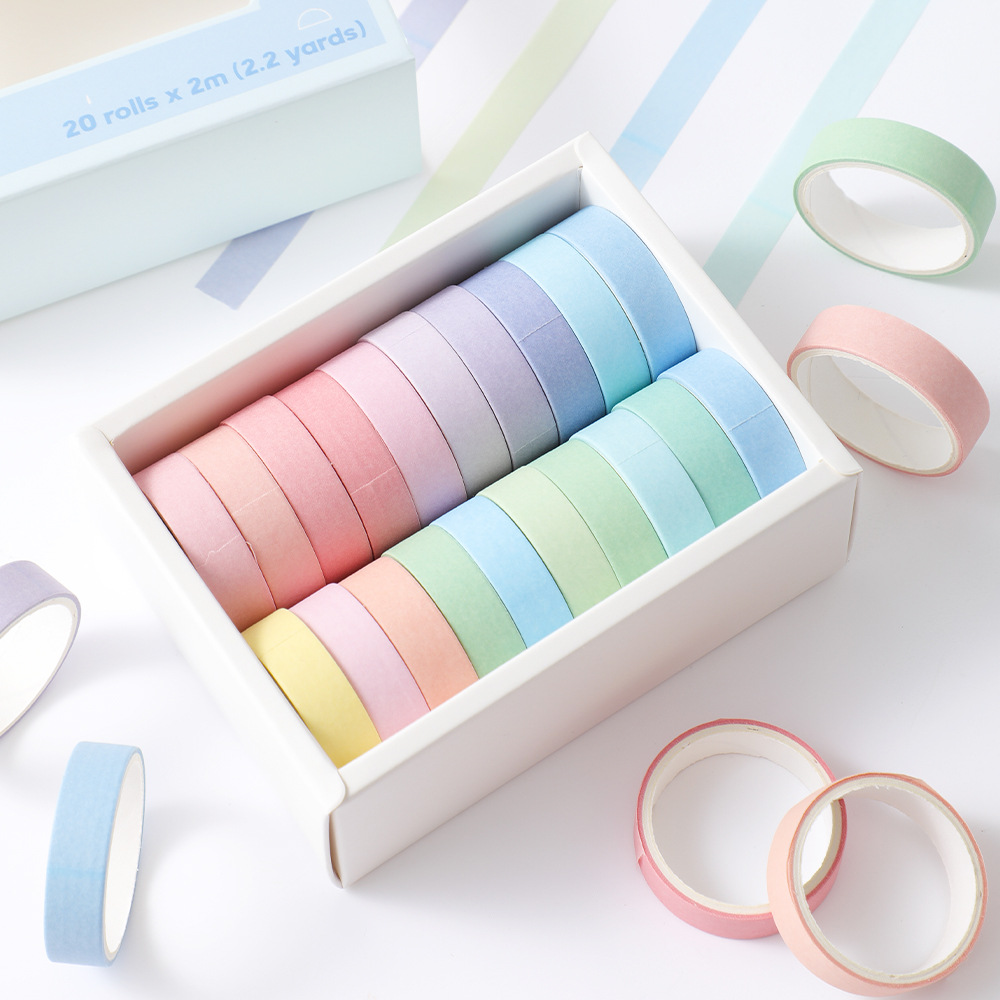 20 rulo Washi Bant Seti, DIY S - Masking Tape Thin incelemesi ve fiyatı