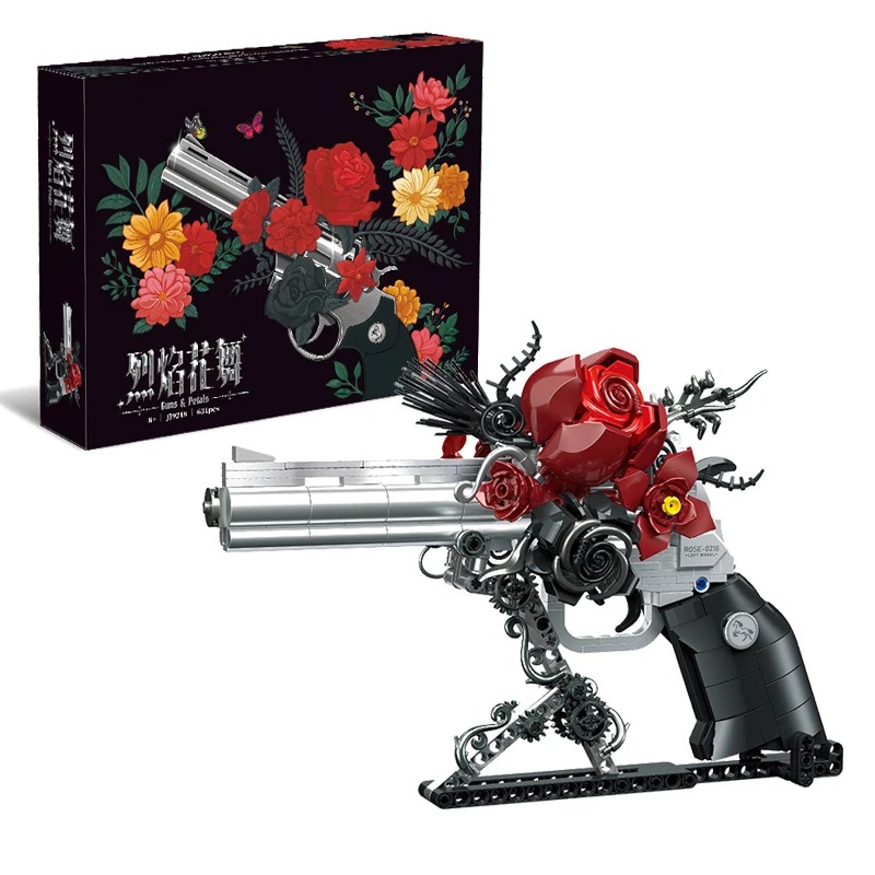 631 adet Gül Tabanca Yapım Blo - Model Kit Revolver incelemesi ve fiyatı