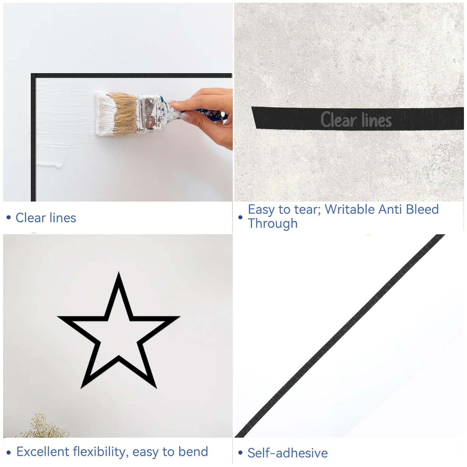 Siyah İnce Kağıt Maskeleme Ban - Masking Tape Thin incelemesi ve fiyatı